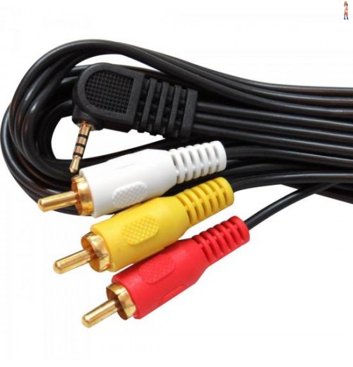 Cabo P1 4C 90° X 3 Rca Macho 1,5M Cbrc0014 Preto Storm