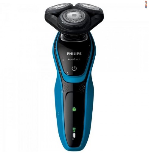 Barbeador Sem Fio S5050/04 Bivolt Preto/Azul Philips