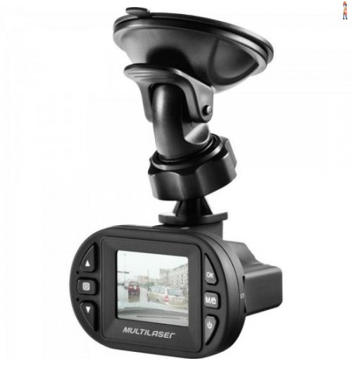 Câmera Automotiva Dvr Hd 1080P Au013 Preta Multilaser