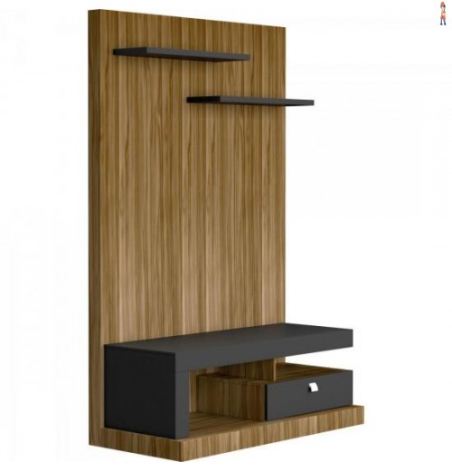 Estante Painel Para Tv 46" Buzios Nogal/Preto Multivisão