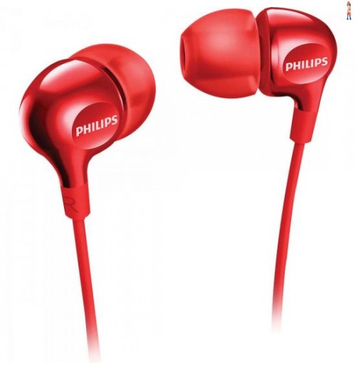 Fone De Ouvido Intra-Auricular She3700Rd/00 Vermelho Philips