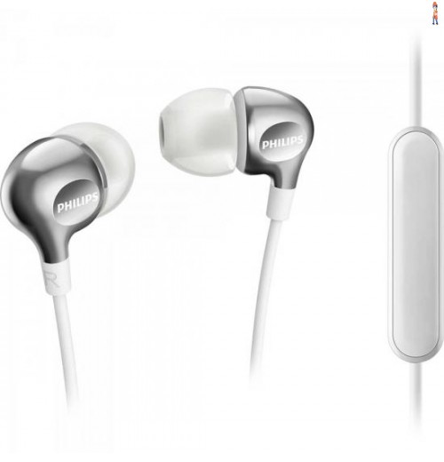 Fone De Ouvido Intra-Auricular Com Microfone She3705Wt/00 Branco Philips