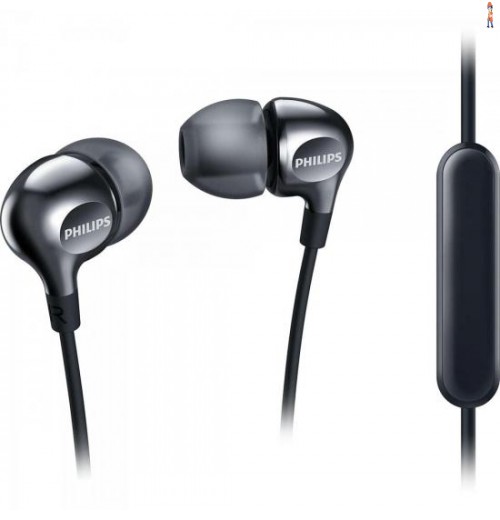 Fone De Ouvido Intra-Auricular Com Microfone She3705Bk/00 Preto Philips