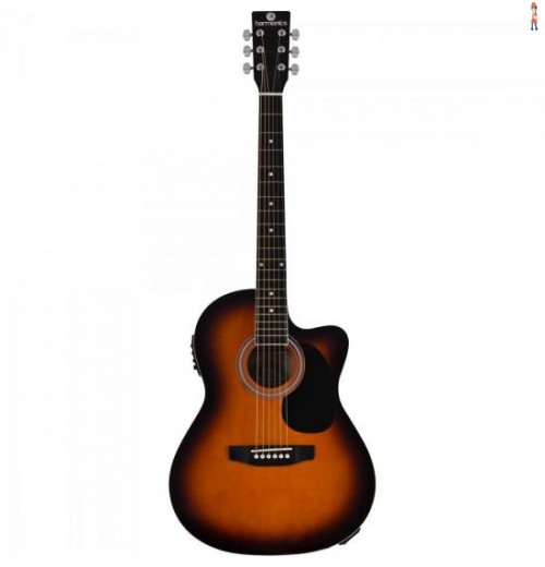 Violão Eletroacústico Aço Ge-21 Sunburst Harmonics