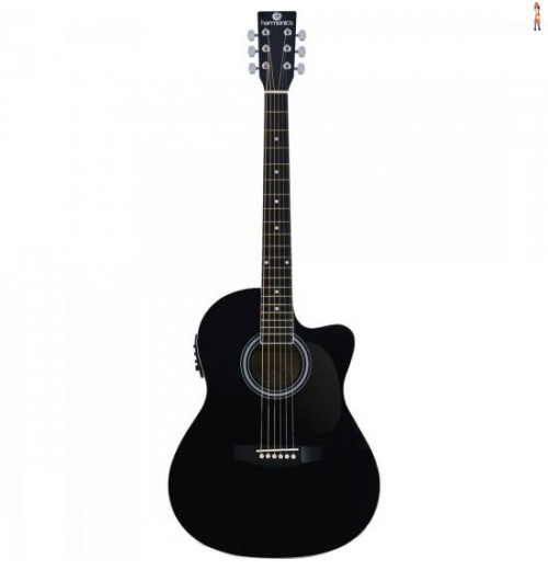 Violão Eletroacústico Aço Ge-21 Preto Harmonics