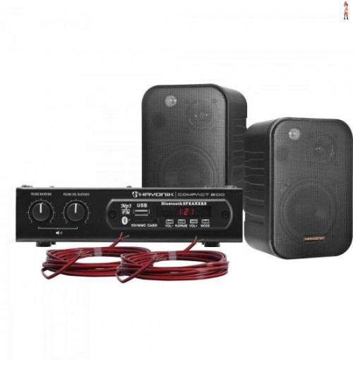 Kit Som Ambiente 200W Musical Ambience 2000 Preto Hayonik