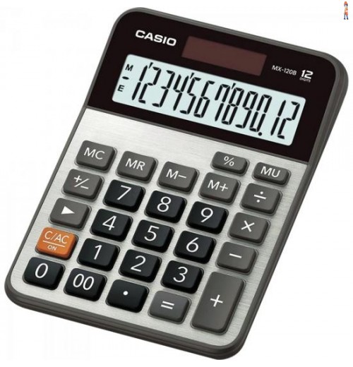 Calculadora De Mesa 12 Dígitos Mx-120B Cinza Casio