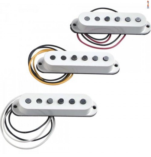 Set De Captadores Para Guitarra Tex-Mex Stratocaster Branco Fender