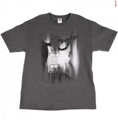 Camiseta Airbrush P Cinza Fender