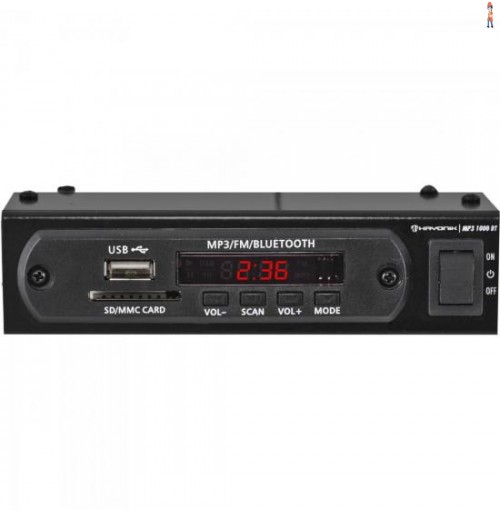 Módulo Pré Amplificador Fm/Usb/Mp3/Bluetooth 1000Bt Preto Hayonik