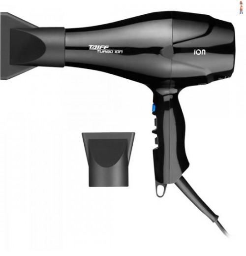 Secador De Cabelo 1900W 220V Turbo Íon Preto Taiff