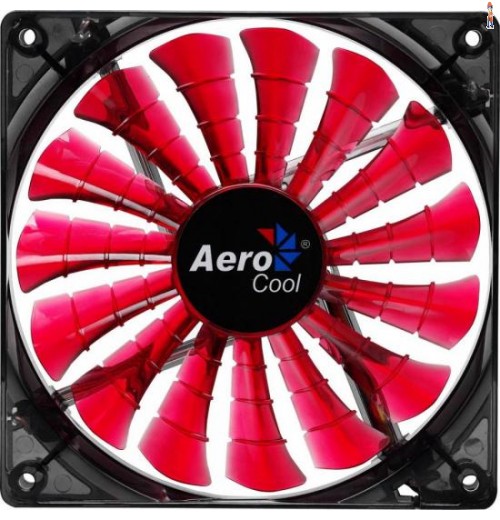 Cooler Fan 14Cm Shark Devil Red Edition Led En55475 Vermelho Aerocool