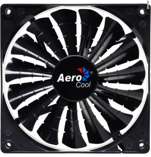 Cooler Fan 12Cm Shark Black Edition Led En55413 Preto Aerocool