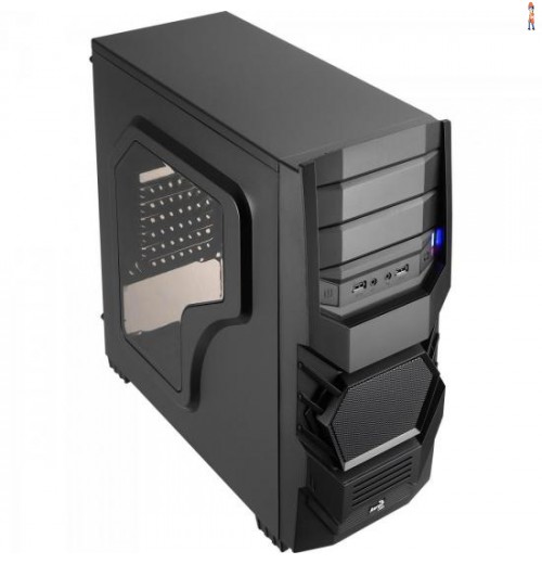 Gabinete Gamer Mid Tower Cyclops Black Edition En52933 Preto Aerocool
