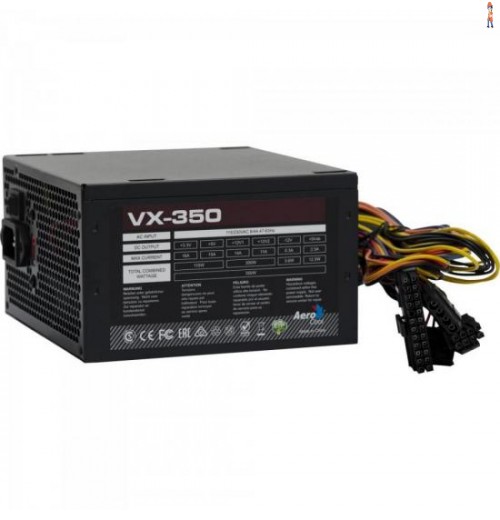 Fonte Atx S/Cabo 350W Vx-350 Preto Aerocool