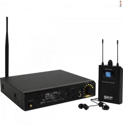 Sistema De Monitoramento Sem Fio Stage In Ear Preto Skp