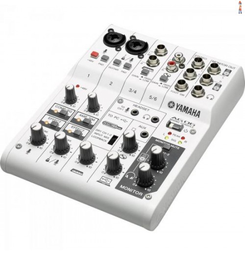 Mesa De Som E Interface De Áudio 6 Canais Ag06 Branca Yamaha