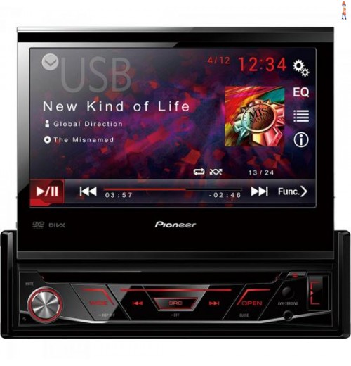 Auto Rádio Cd/Dvd/Usb/Am/Fm Avh-3880Dvd Preto Pioneer