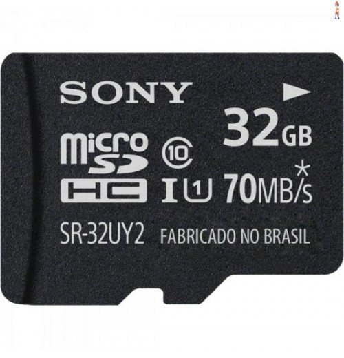Cartão De Memória 32Gb Micro Sdhc Com Adaptador Classe 10 Sr-32Uy2 Sony