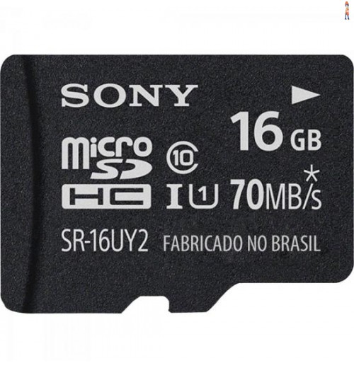 Cartão De Memória 16Gb Micro Sdhc Com Adaptador Classe 10 Sr-16Uy2 Sony