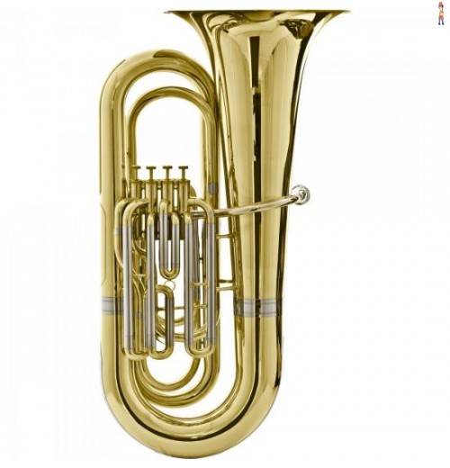 Tuba Bb 4/4 4 Pistos Hbb-534L Laqueada Harmonics