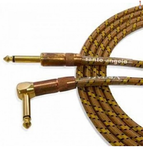 Cabo Para Instrumentos Vintage L 3,05M Dourado Santo Angelo