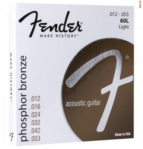 Encordoamento Para Violão Aço 0.012 60L Bronze Fosforoso Fender