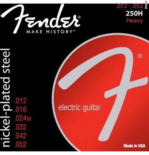 Encordoamento Para Guitarra Aço 0.012 250H Niquelado Fender