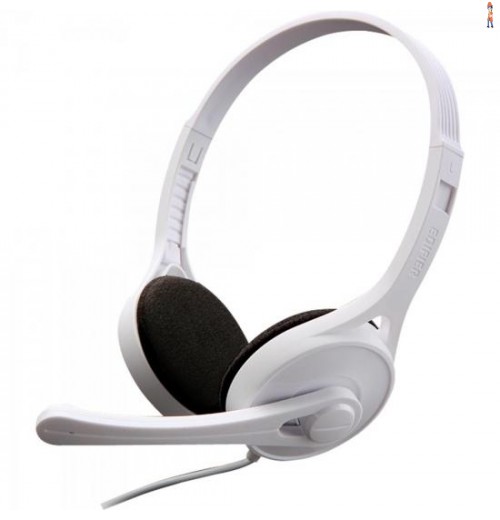 Headset Com Alça E Microfone Ajustável K550 Branco Edifier