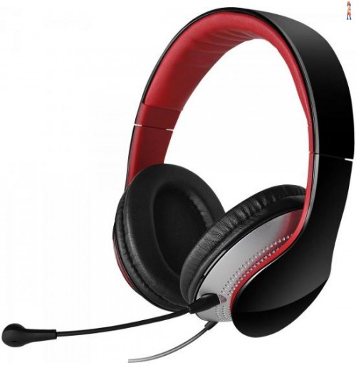 Headset Com Alça E Microfone Dobrável E Removível K830 Preto E Vermelho Edifier