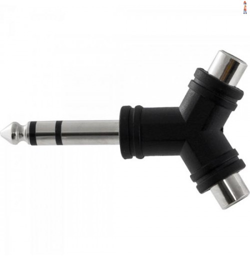 Adaptador 2Rca F X P10 M Estéreo Ha048 Hyx