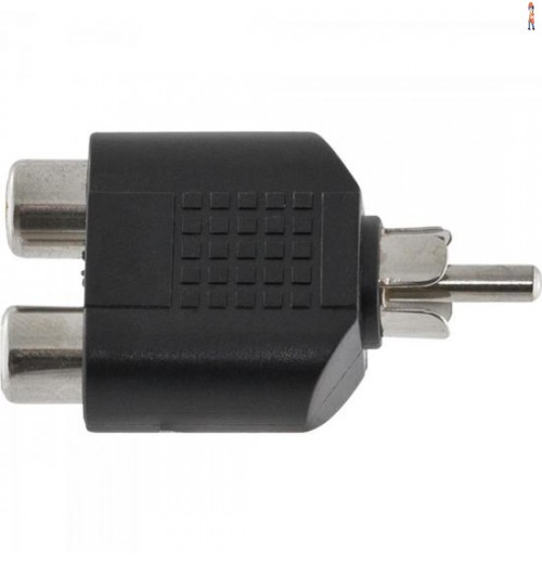 Adaptador 2Rca F X Rca M Ha046 Hyx