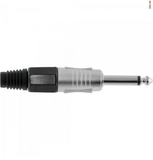 Conector P10 Macho Mono Niquelado Hj001M Hyx