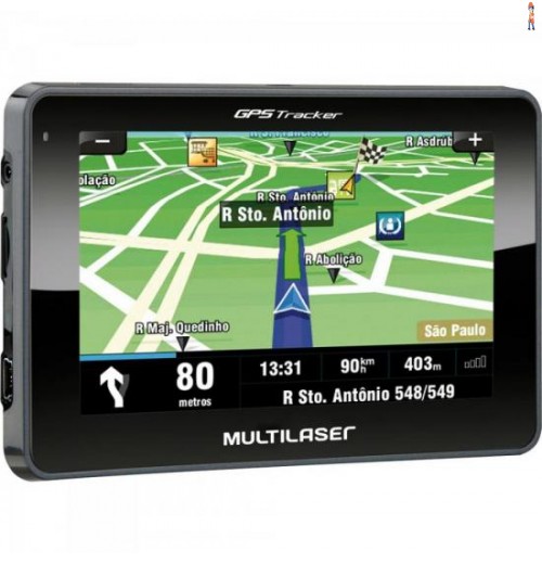 Navegador Gps Tracker Iii Tela 4.3" Gp033 Preto Multilaser