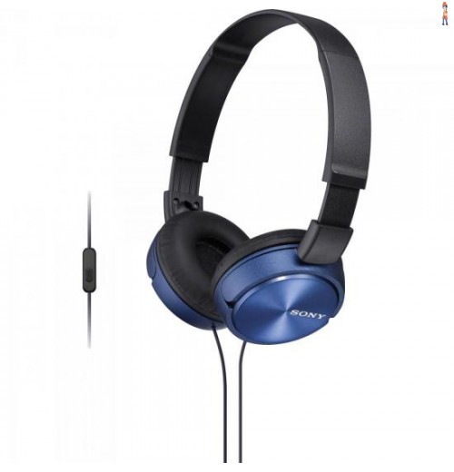 Fone De Ouvido Com Microfone Mdr-Zx310Ap Preto/Azul Sony