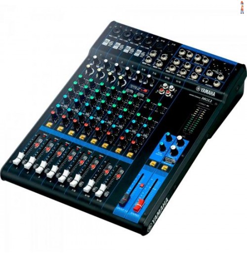 Mesa De Som Analógica 12 Canais Mg12 Preta Yamaha