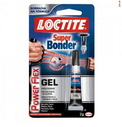 Cola Super Bonder Power Flex Gel 2G Transparente Loctite