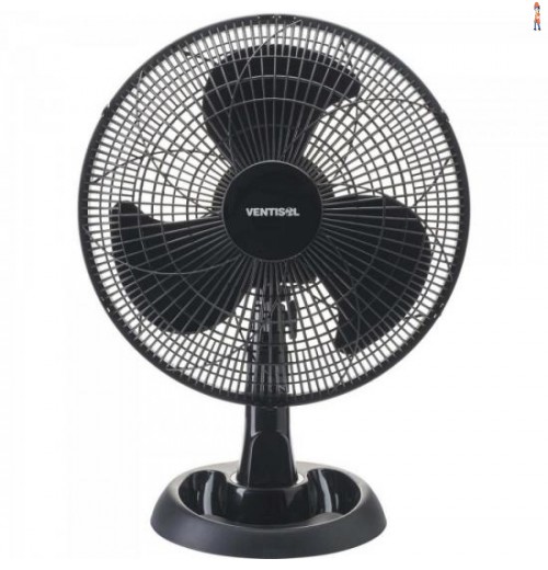 Ventilador De Mesa 30Cm 220V Eco Preto Ventisol