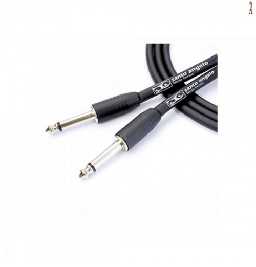Cabo Para Guitarra P10 Ninja 3,05M Preto Santo Angelo
