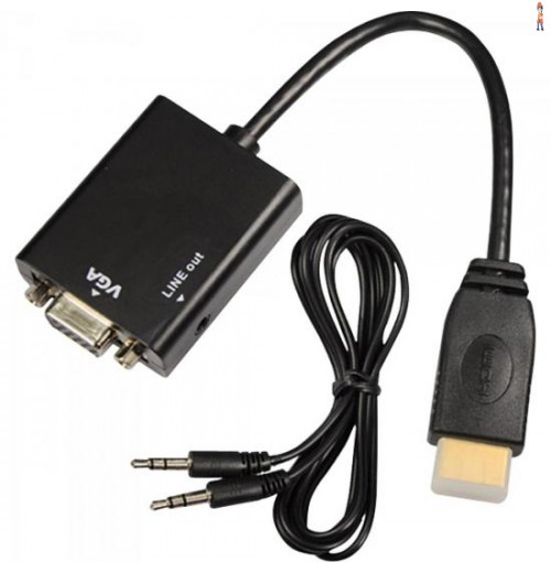 Conversor Hdmi Para Vga De Áudio Cabo P2 Cn1072 Yuhuan