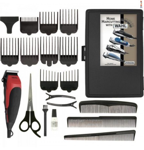 Máquina De Corte 220V Home Cut Preta/Vermelha Wahl