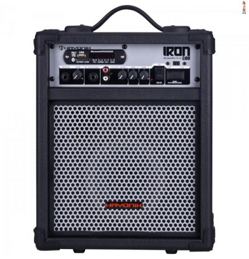 Caixa Multiuso 30W Bluetooth/Usb/Sd/Fm Iron 200 Preta Hayonik