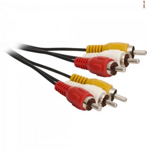 Cabo 3Rca X 3Rca Rca201/1.5 Preto Fortrek