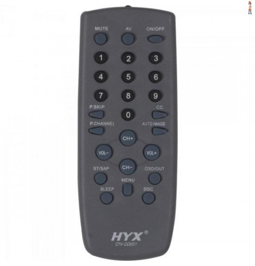 Controle Remoto Para Tv Cce/Cyber Ctv-Cce01 Cinza Hyx