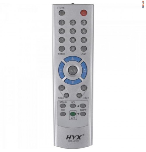 Controle Remoto Para Receptor Vt700/1000/2000 Cinza Hyx