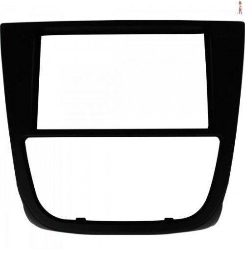 Moldura Para Volkswagen Gol G5 2Din Com Botão Preta Ludovico