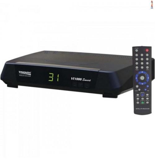 Receptor Analógico Vt1000 Smart Preto Visiontec
