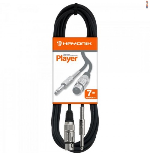 Cabo Para Microfone Xlr(F) X P10 7M Player Preto Hayonik