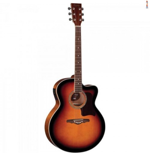 Violão Eletroacústico Jumbo Aço Ye223 Sunburst Hofma
