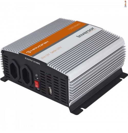 Inversor De Onda Modificada 12Vdc/127V Usb 1500W Hayonik